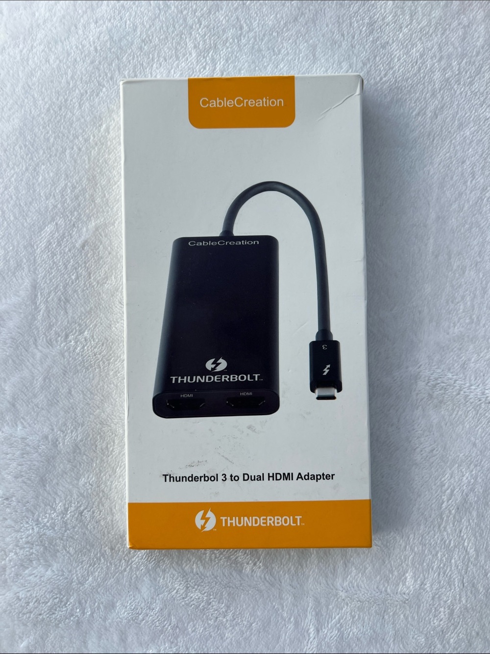 CableCreation Thunderbolt 3 to Dual HDMI Adapter - Black